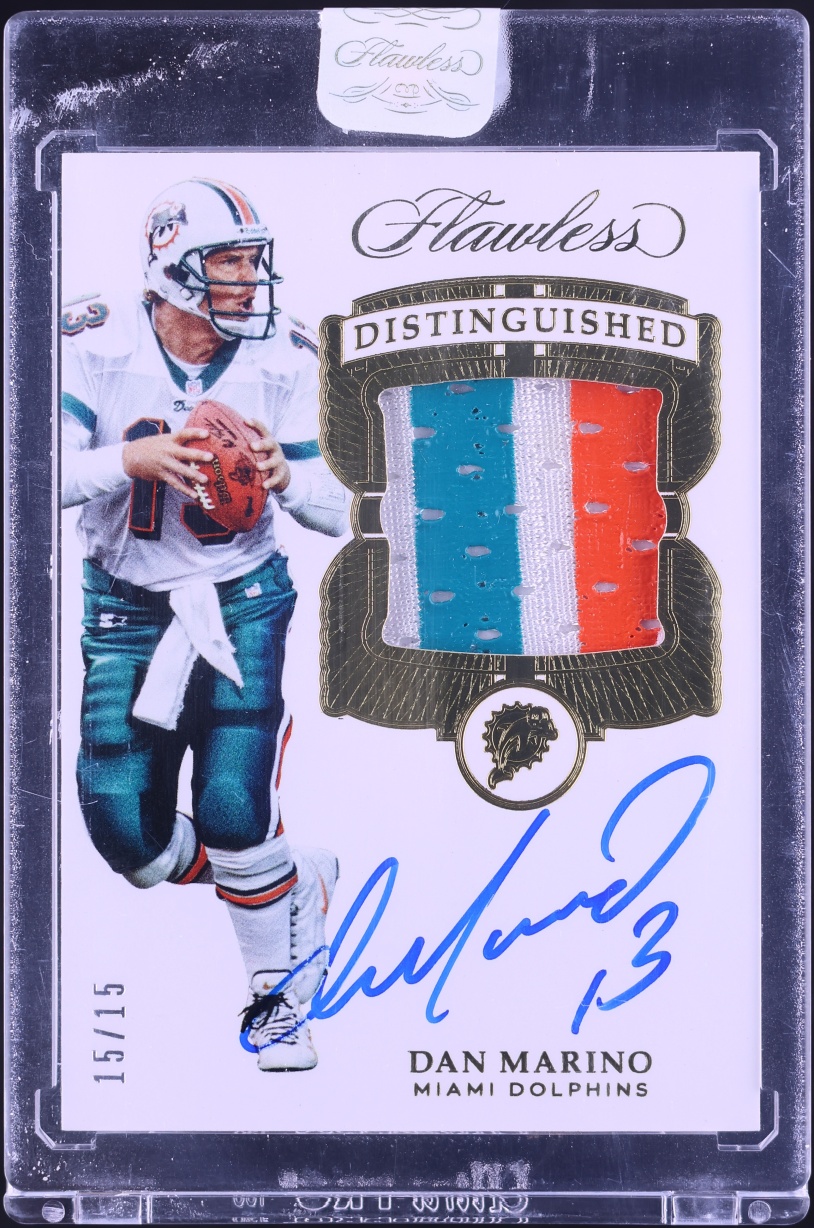 2017 Panini Flawless Distinguished Dan Marino PATCH AUTO 15/15 #DI-DM - Photo 1