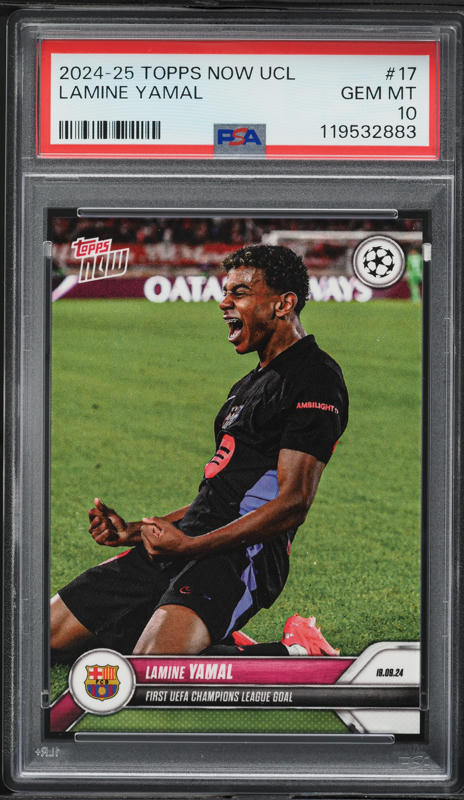 2024 Topps Now Uefa Champions League Kylian Mbappe #5 PSA 10 GEM