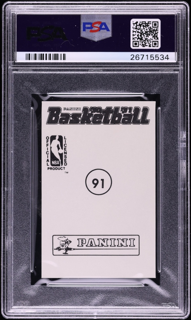 1990 Panini Sticker Michael Jordan #91 PSA 10 GEM MINT