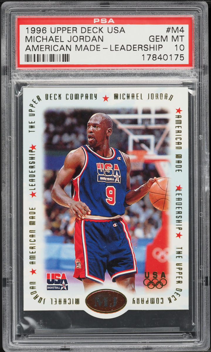 1996 Upper Deck USA American Made Leadership Die-Cut Michael Jordan #M4 PSA 10