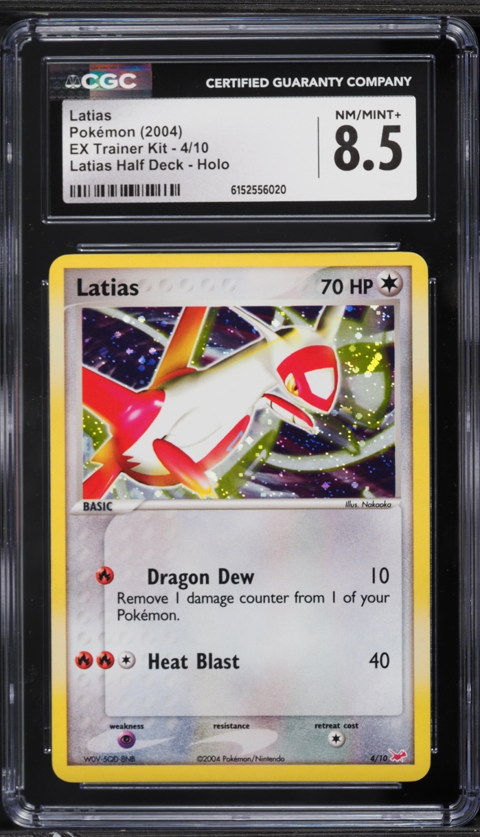 2004 Pokemon EX Trainer Kit Half Deck Holo Latias #4 CGC 8.5 NM-MT+
