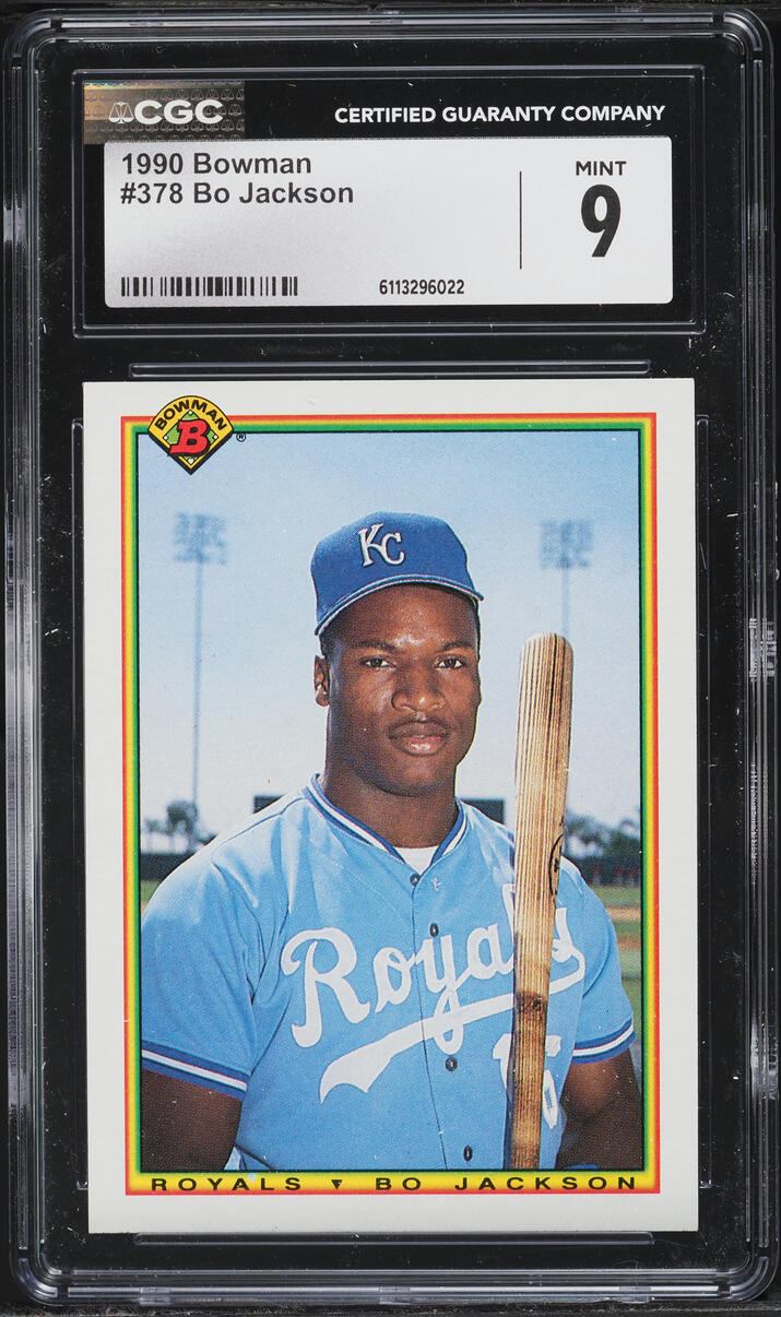 1990 Bowman Bo Jackson #378 CGC 9 MINT