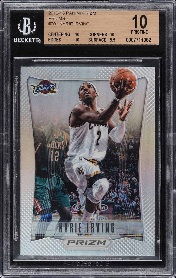 2012 Panini Prizm Silver Kyrie Irving ROOKIE #201 BGS 10 PRISTINE