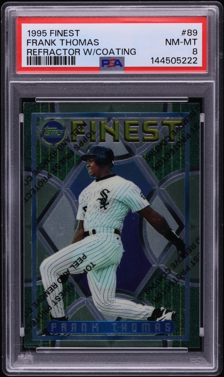 1995 Finest Refractor w/ Coating Frank Thomas #89 PSA 8 NM-MT