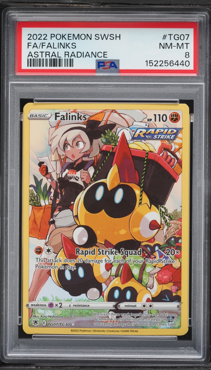 2022 Pokemon Sword & Shield Astral Radiance CHR Falinks #TG07 PSA 8 NM-MT