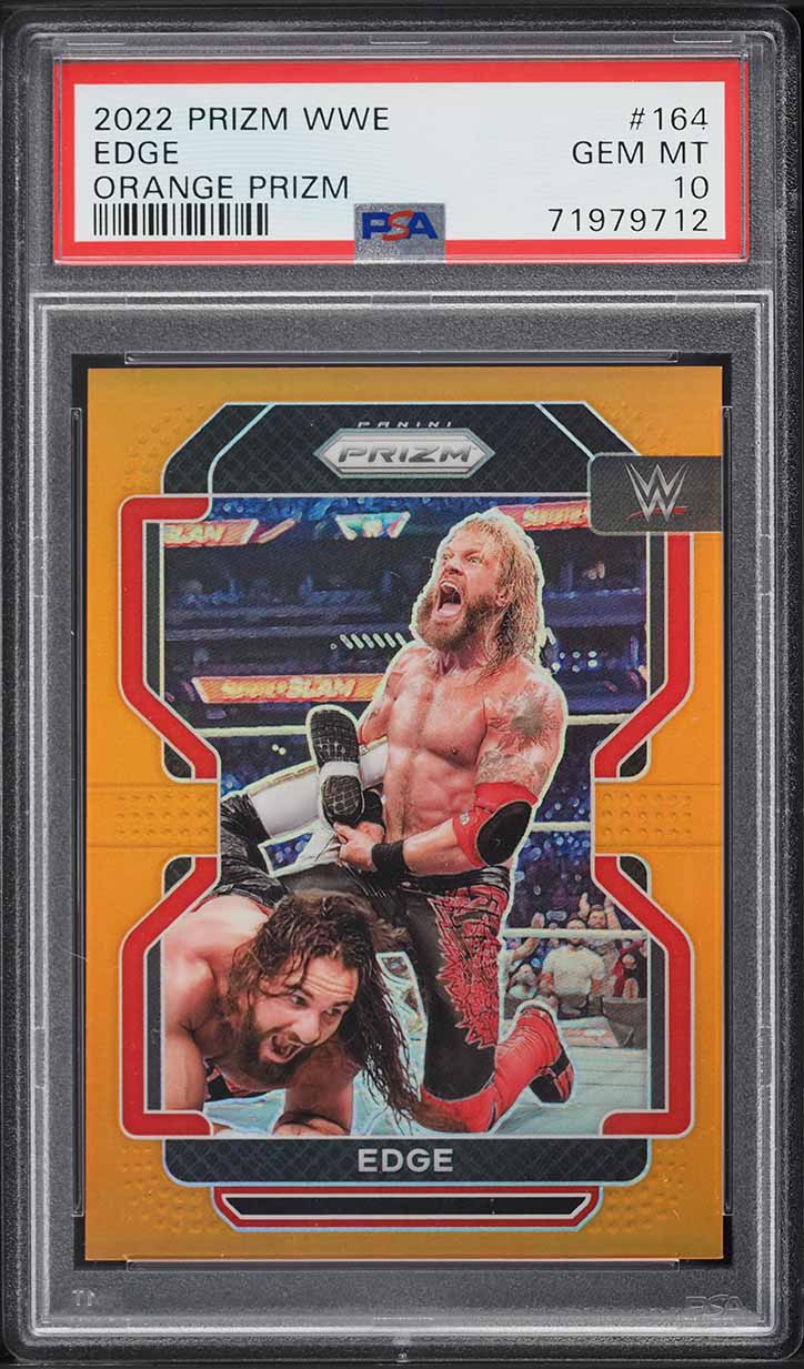 2022 Panini Prizm WWE Orange Edge /99 #164 PSA 10 GEM MINT