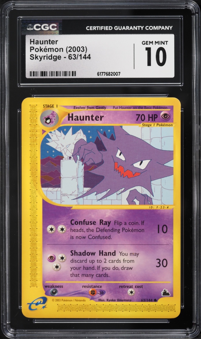 2003 Pokemon Skyridge Haunter #63 CGC 10 GEM MINT