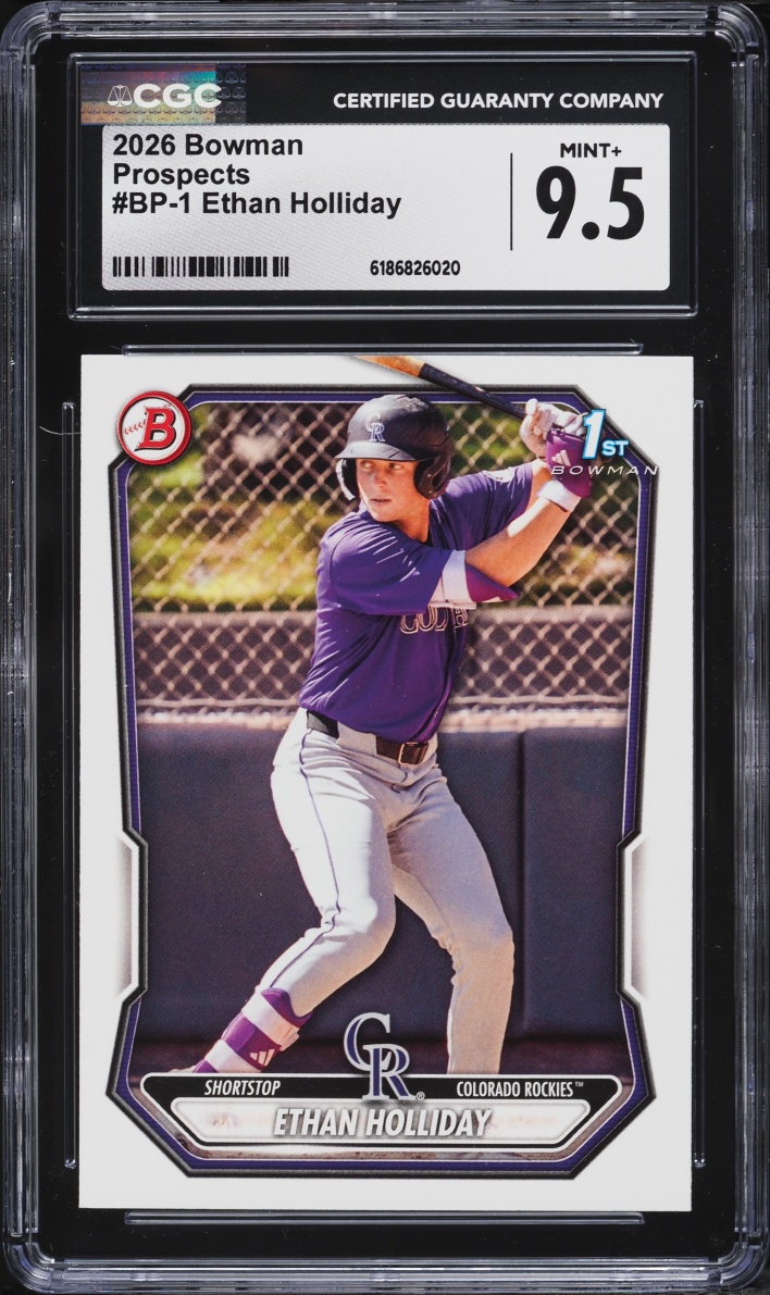 2026 Bowman Ethan Holliday PROSPECT #BP-1 CGC 9.5 MINT+