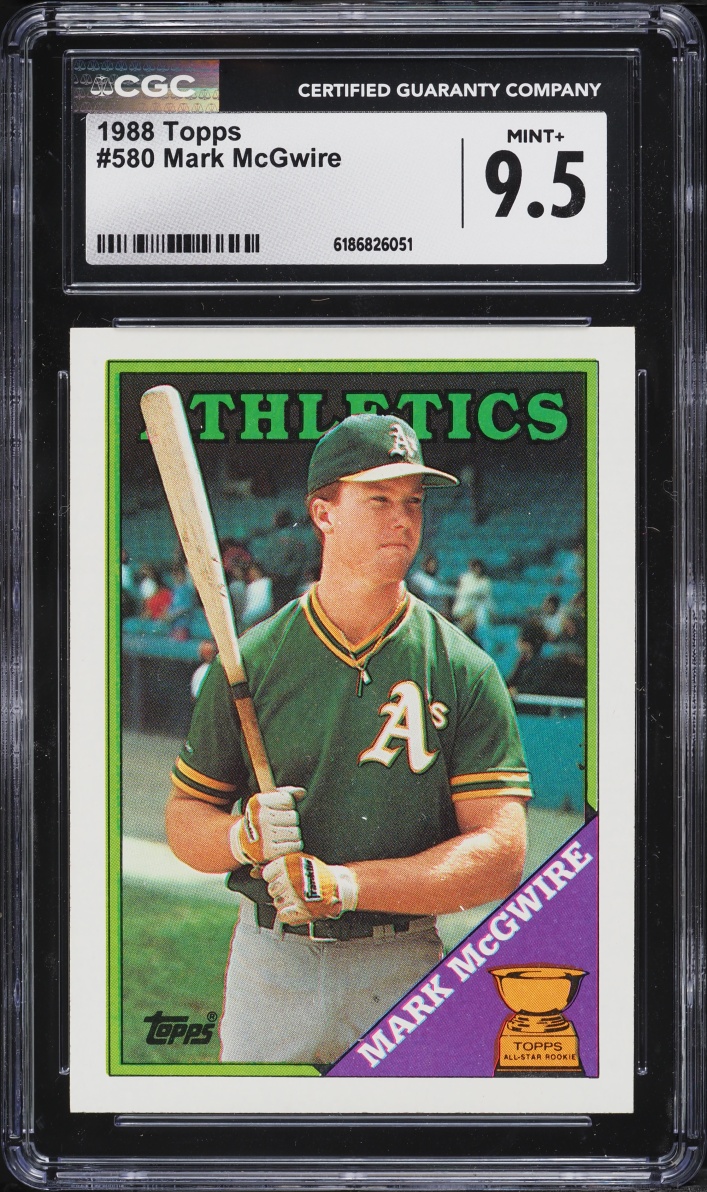 1988 Topps Mark McGwire #580 CGC 9.5 MINT+