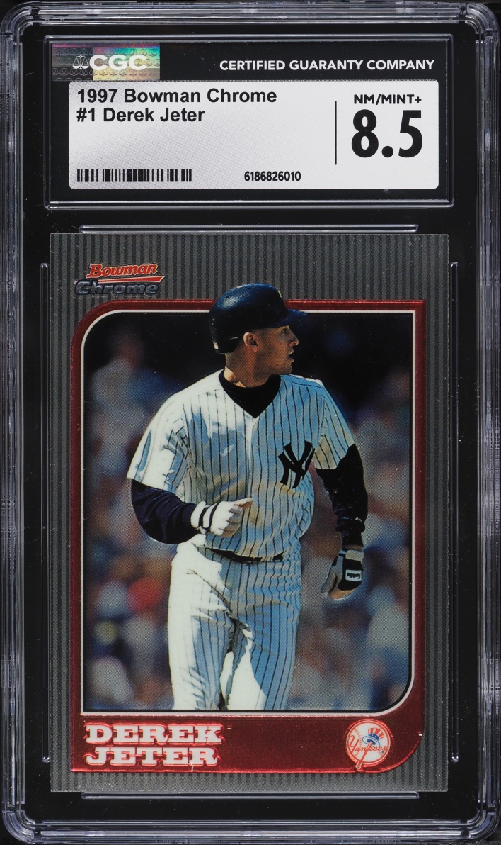 1997 Bowman Chrome Derek Jeter #1 CGC 8.5 NM-MT+