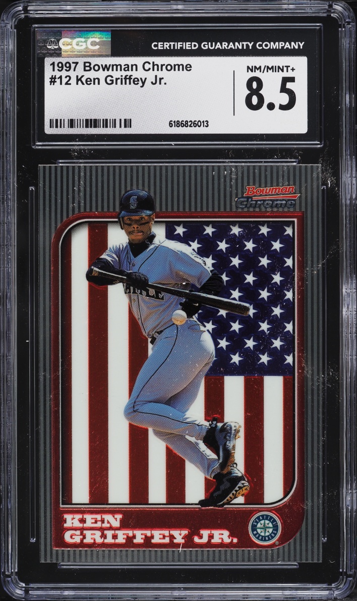 1997 Bowman Chrome Ken Griffey Jr. #12 CGC 8.5 NM-MT+