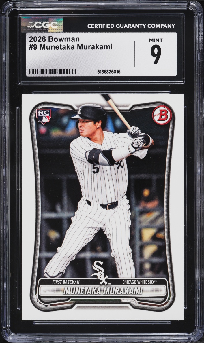 2026 Bowman Munetaka Murakami ROOKIE #9 CGC 9 MINT