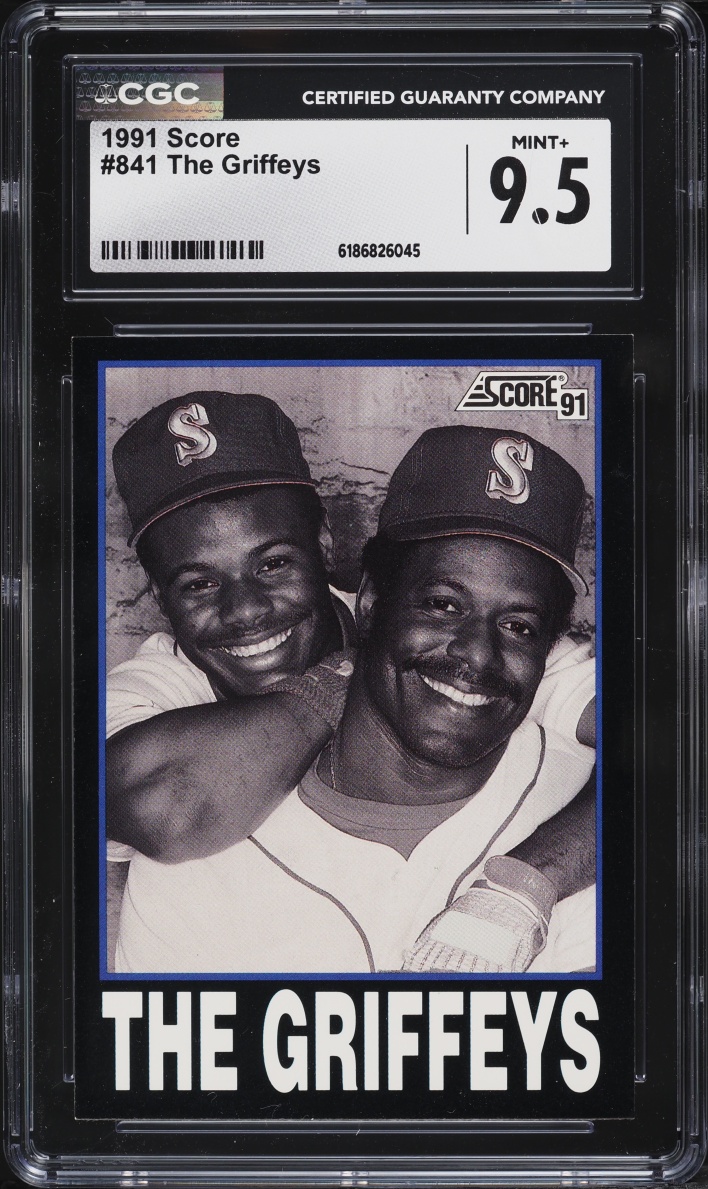 1991 Score The Griffeys Ken Griffey Jr. & Ken Griffey Sr. #841 CGC 9.5 MINT+