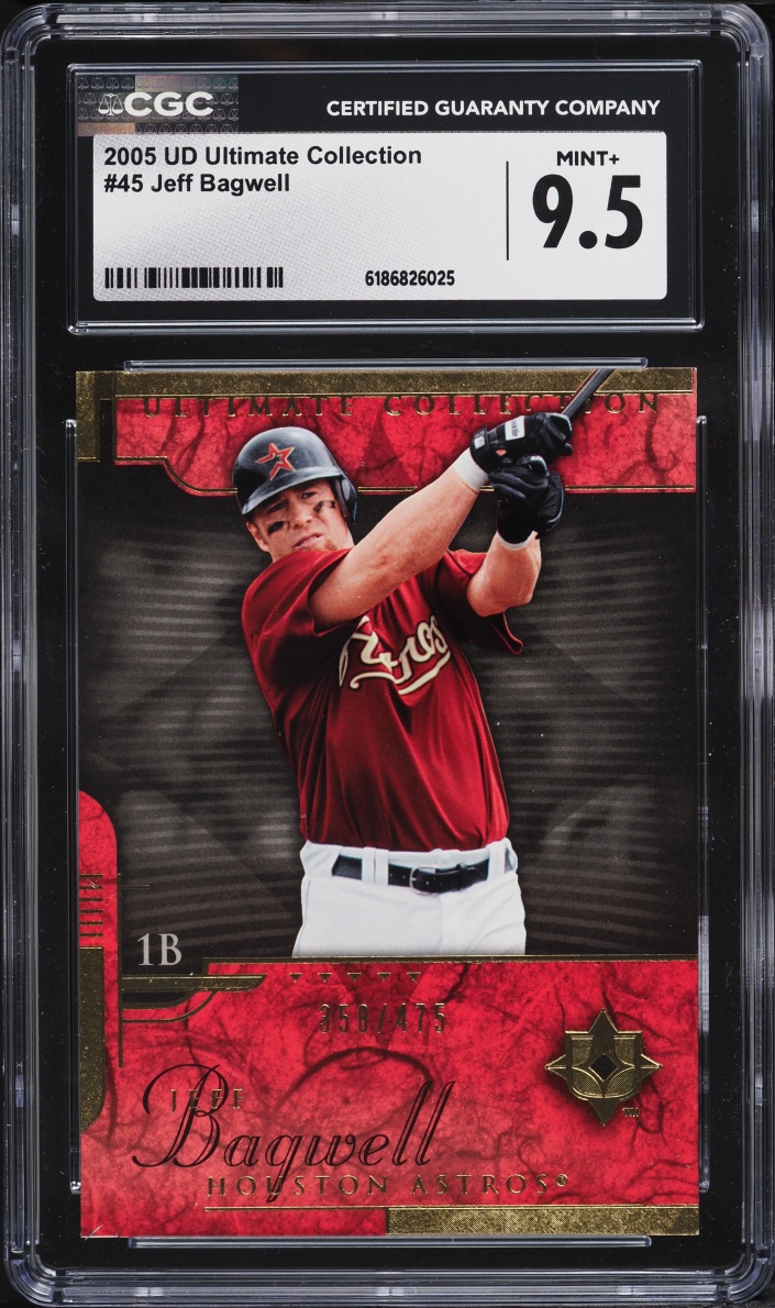 2005 Ultimate Collection Jeff Bagwell /475 #45 CGC 9.5 MINT+