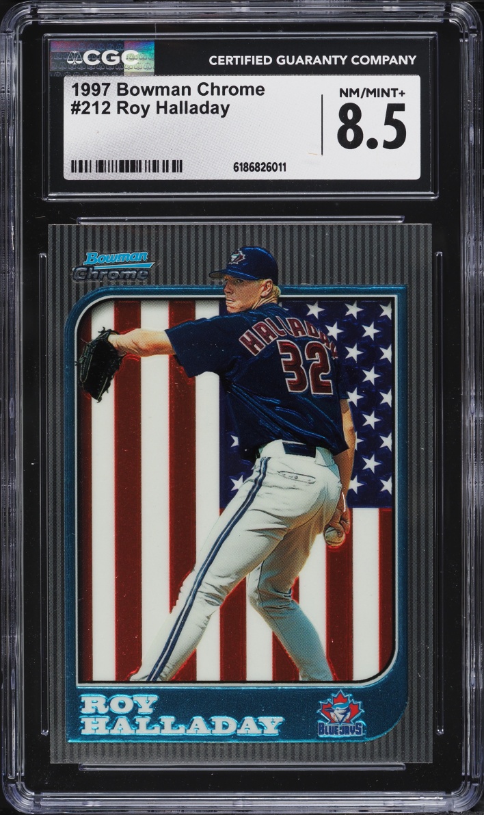 1997 Bowman Chrome Roy Halladay ROOKIE #212 CGC 8.5 NM-MT+
