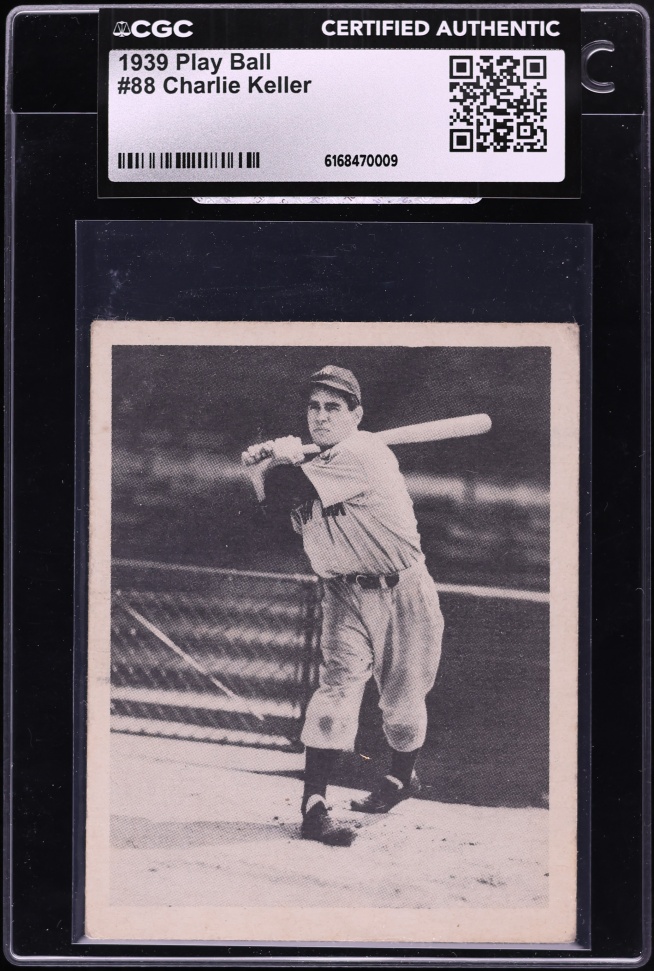1939 Play Ball Charlie Keller #88 CGC AUTH