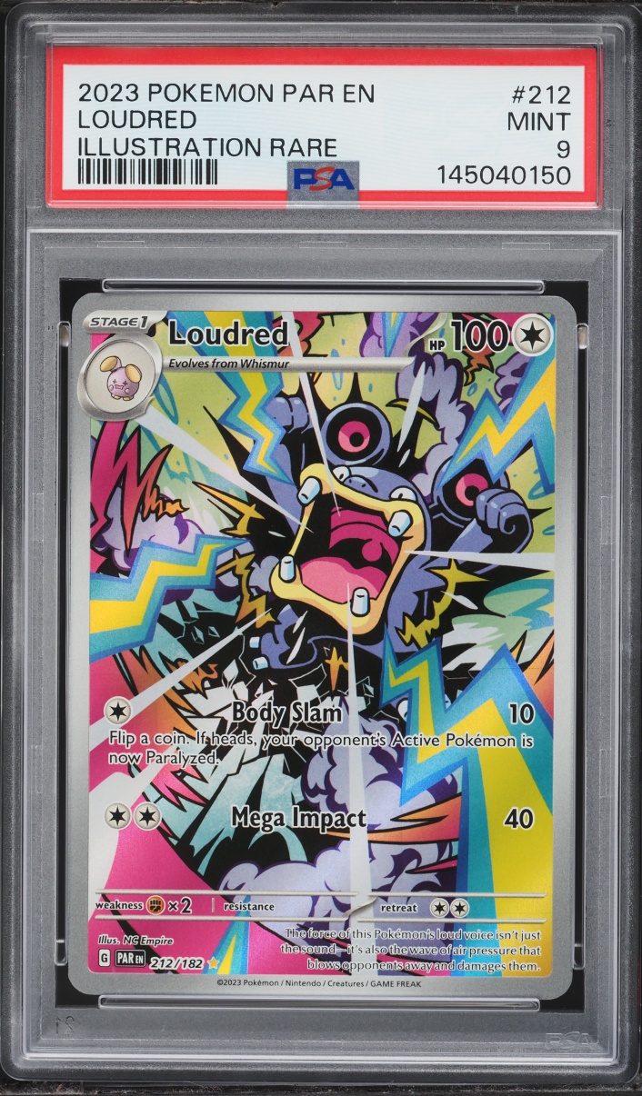 2023 Pokemon Scarlet & Violet Paradox Rift IR Loudred #212 PSA 9 MINT