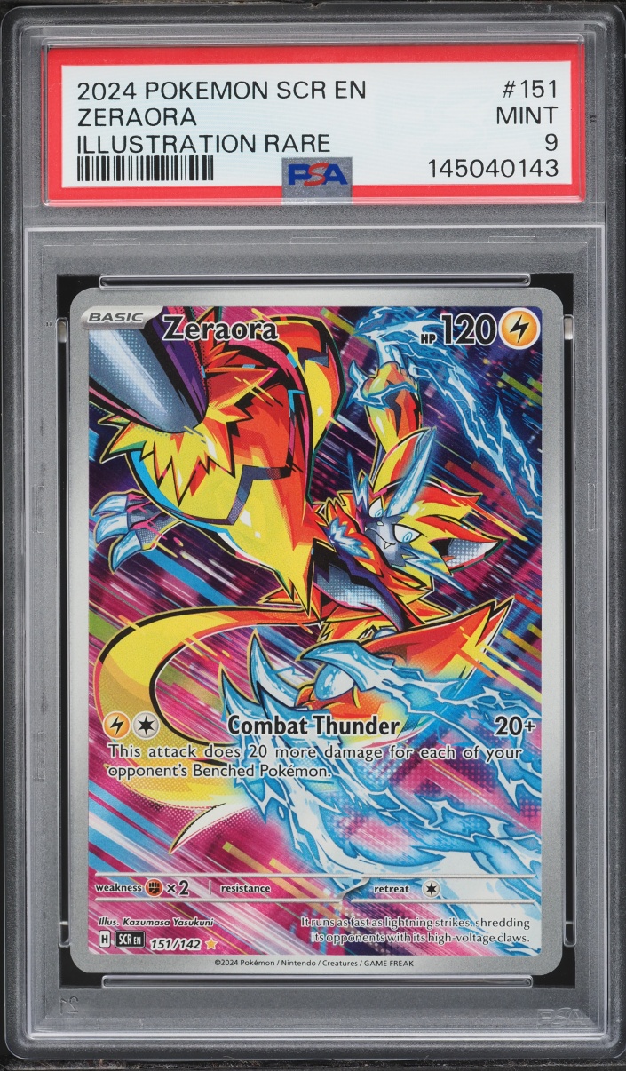 2024 Pokemon Scarlet & Violet Stellar Crown IR Zeraora #151 PSA 9 MINT