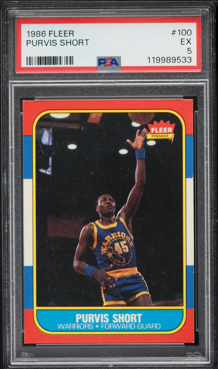 1986 Fleer Basketball Purvis Short #100 PSA 5 EX