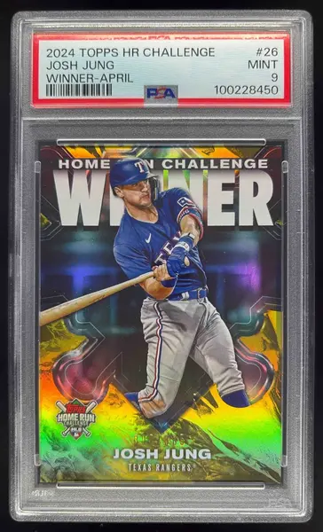 2024 Topps Home Run Challenge Winners April #HRCW-26 Josh Jung /385 PSA 9