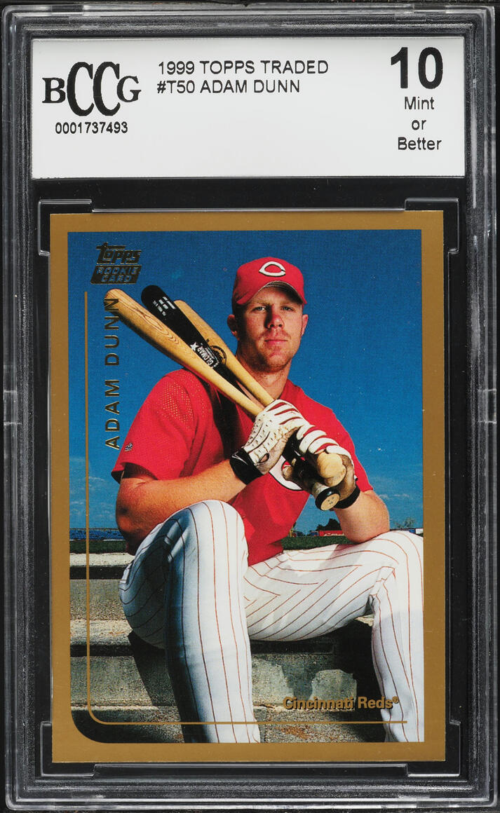 1999 Topps Traded Adam Dunn ROOKIE #T50 BCCG 10