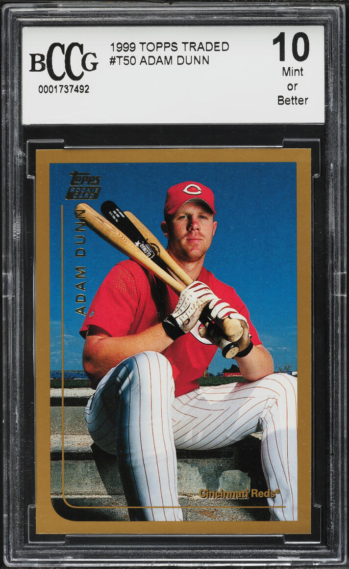 1999 Topps Traded Adam Dunn ROOKIE #T50 BCCG 10