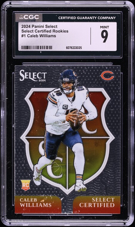 2024 Select Certified Caleb Williams ROOKIE #1 CGC 9 MINT