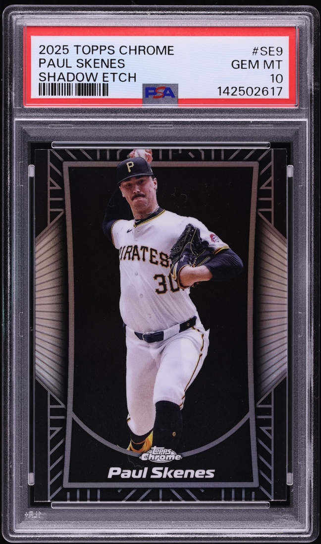 2025 Topps Chrome Shadow Etch Paul Skenes #SE-9 PSA 10 GEM MINT