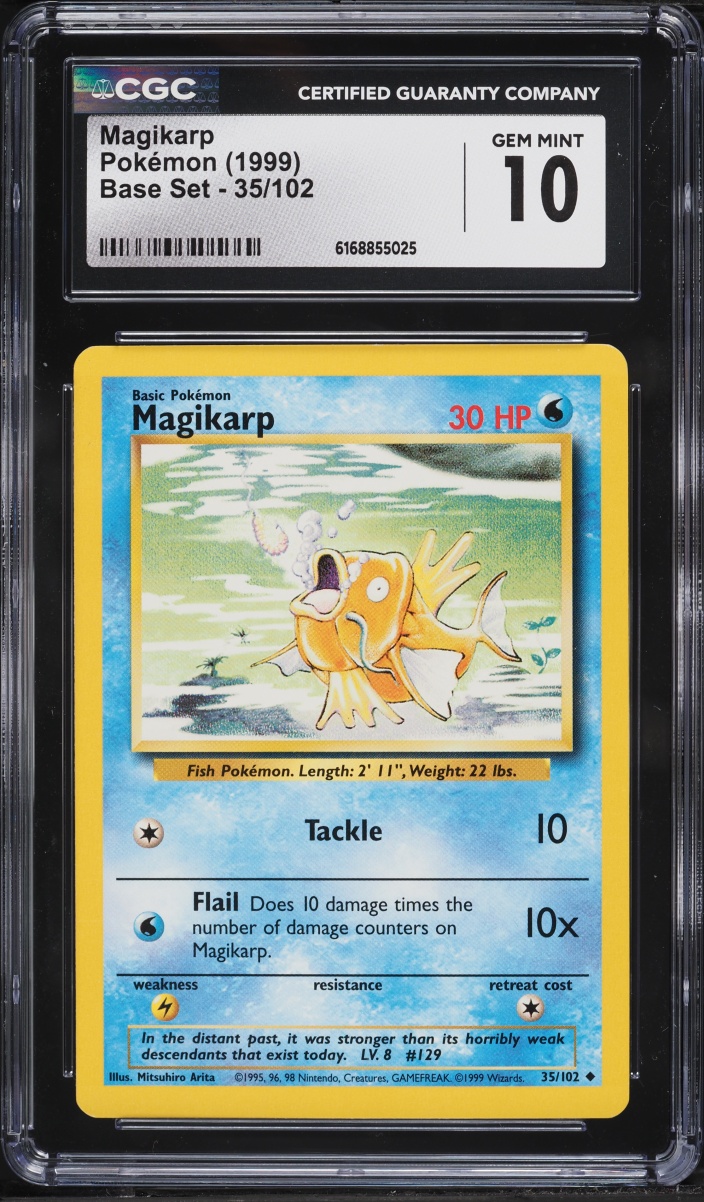 1999 Pokemon Base Set Magikarp #35 CGC 10 GEM MINT