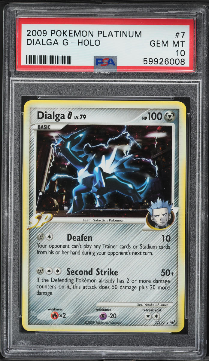 2009 Pokemon Platinum Holo Dialga G #7 PSA 10 GEM MINT