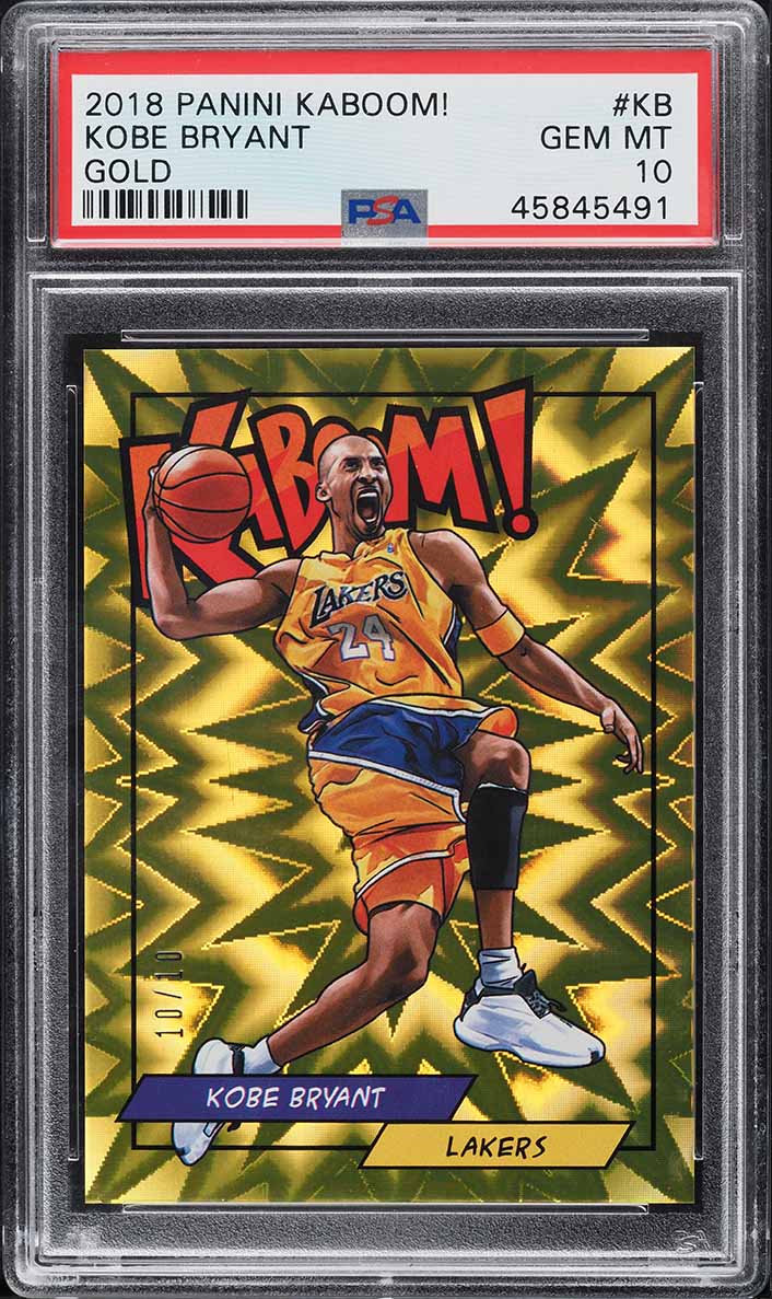 2018 Panini Kaboom! Gold Kobe Bryant 10/10 #K-KB PSA 10 GEM MINT