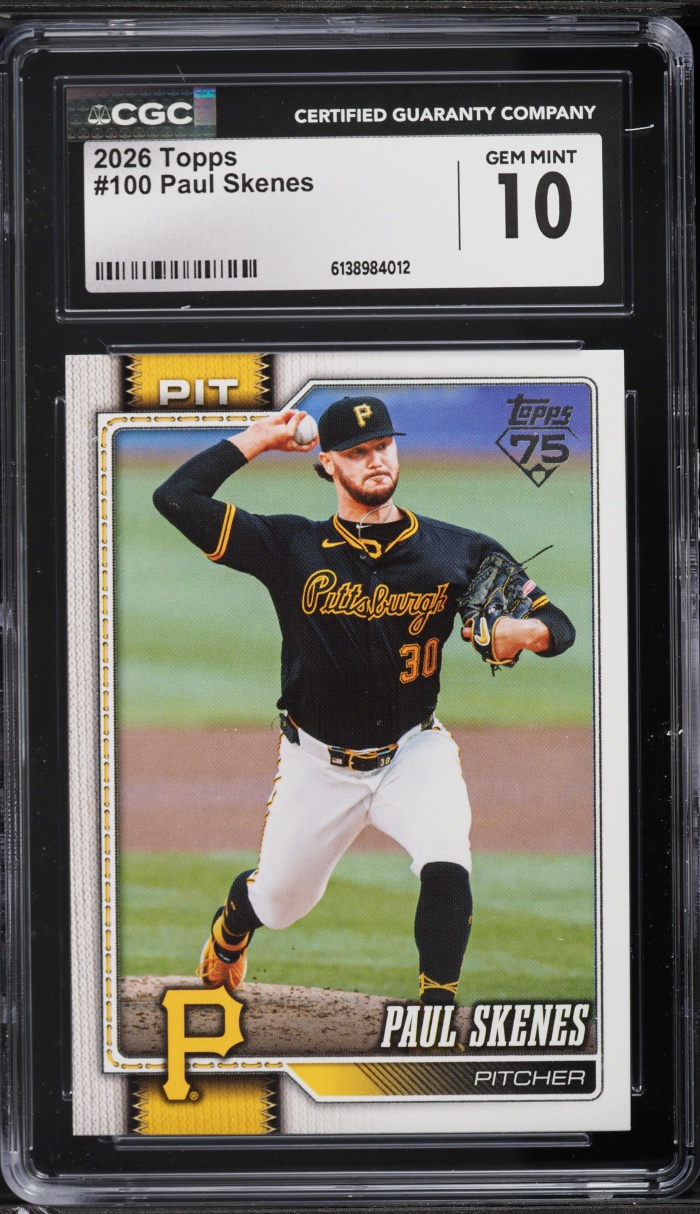 2026 Topps Paul Skenes #100 CGC 10 GEM MINT
