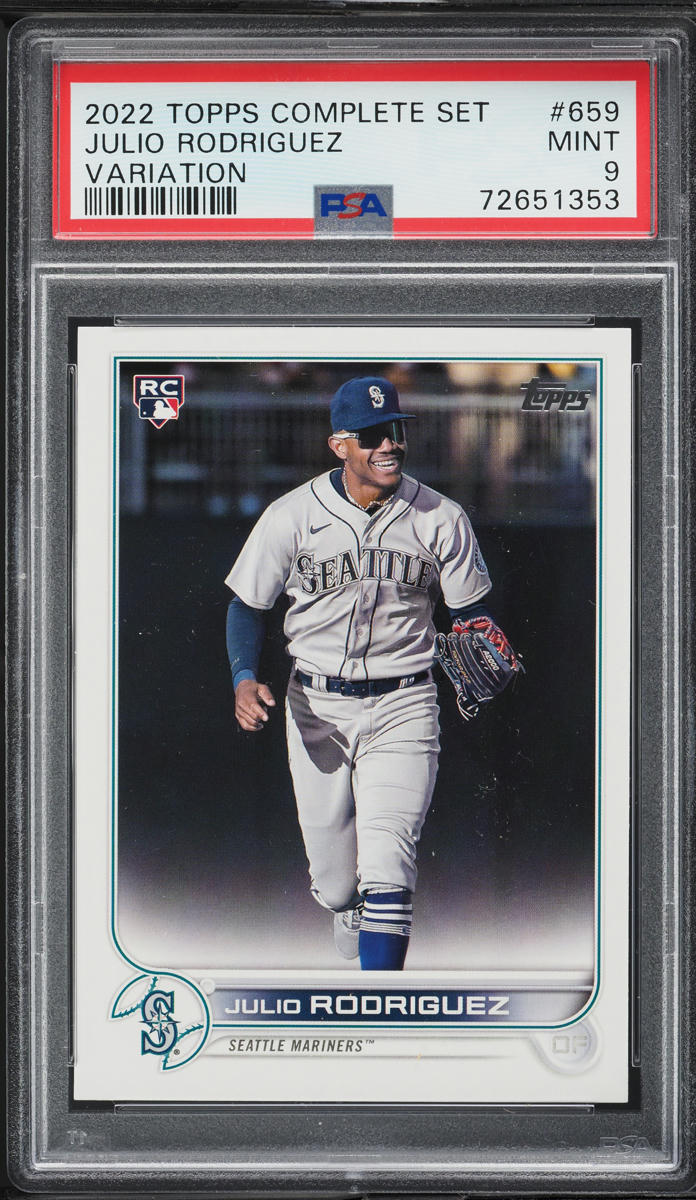 2022 Topps Complete Set Variation Julio Rodriguez ROOKIE #659 PSA 9 MINT