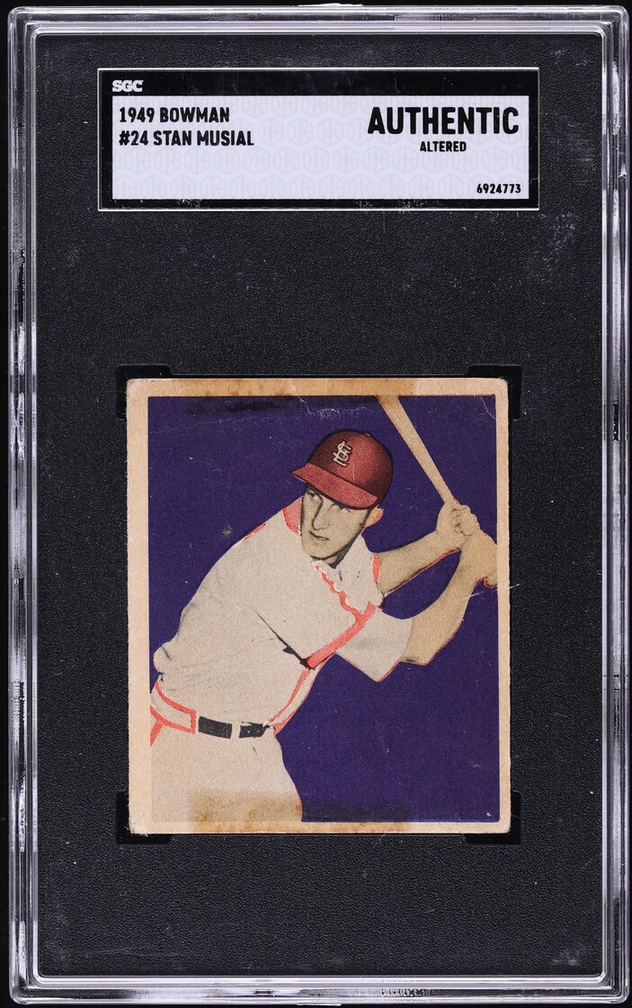 1949 Bowman Stan Musial #24 SGC AUTH