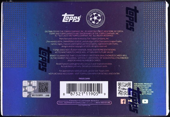2022 Topps Dynasty UEFA Champions League Soccer Sealed Hobby Box
