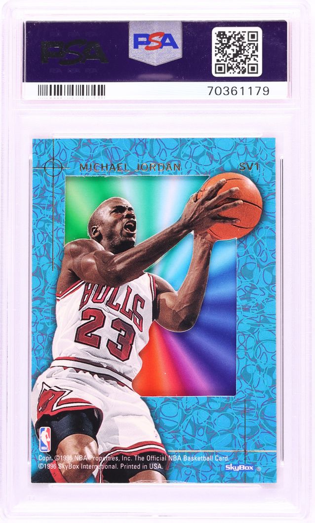 1995 Hoops Skyview Michael Jordan #SV1 PSA 8 NM-MT