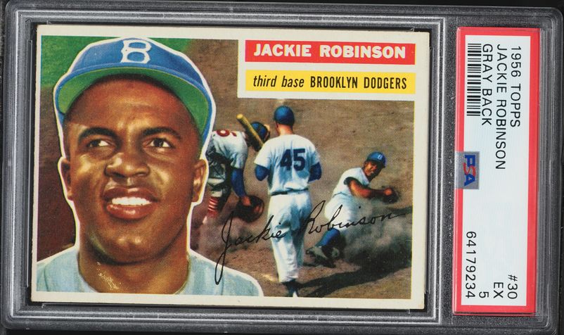 1956 Topps Jackie Robinson #30 PSA 4.5 VGEX+ on Fanatics Collect