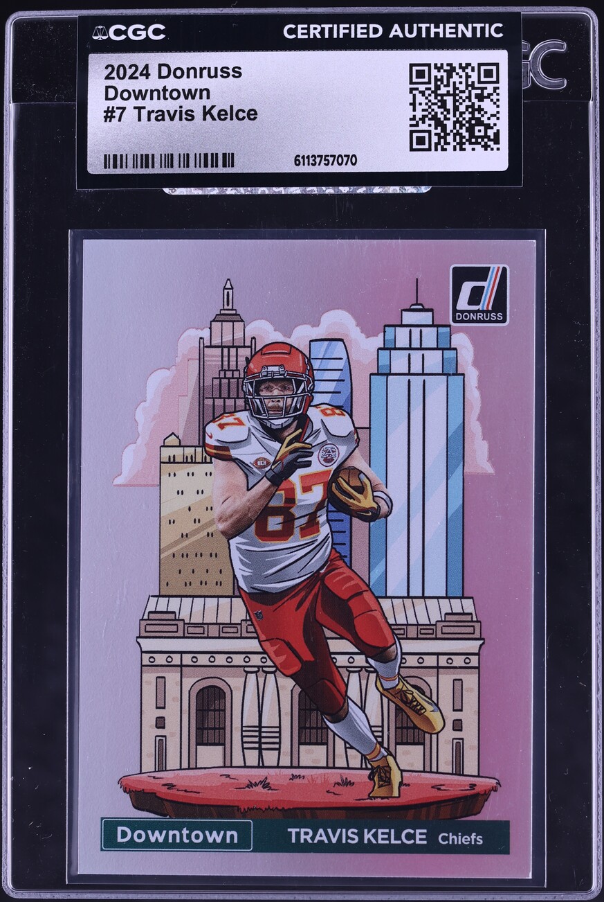2024 Donruss Downtown Travis Kelce #7 CGC AUTH