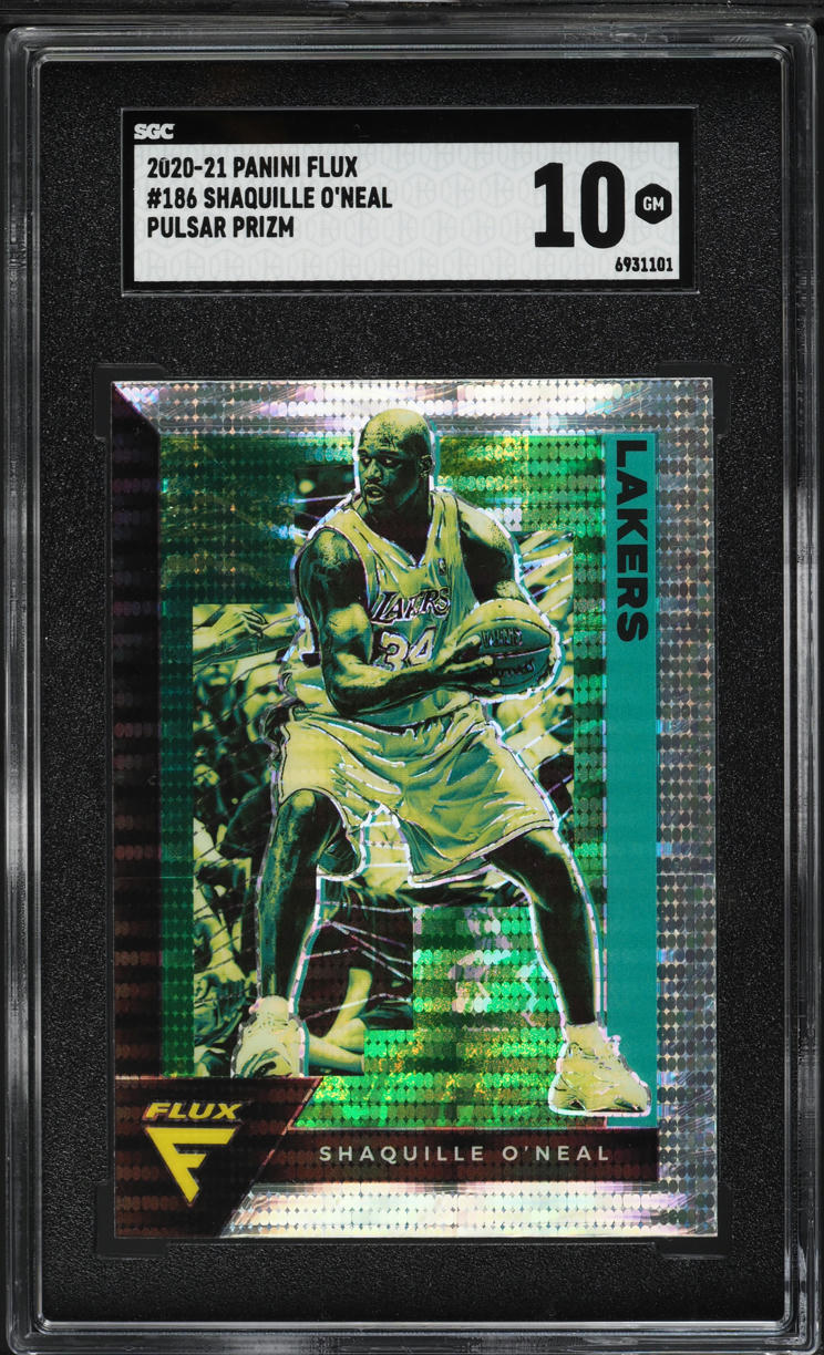 2020 Panini Flux Pulsar Prizm Shaquille O'Neal #186 SGC 10 GEM MINT