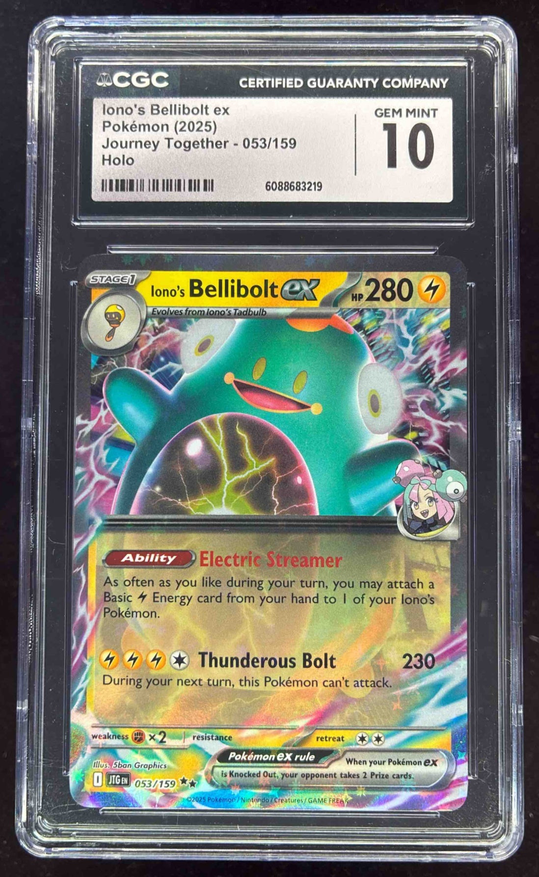 Bellibolt 052/SV-P Promo Pokémon Card – Japanese Scarlet & Violet (Holo, Full Art)