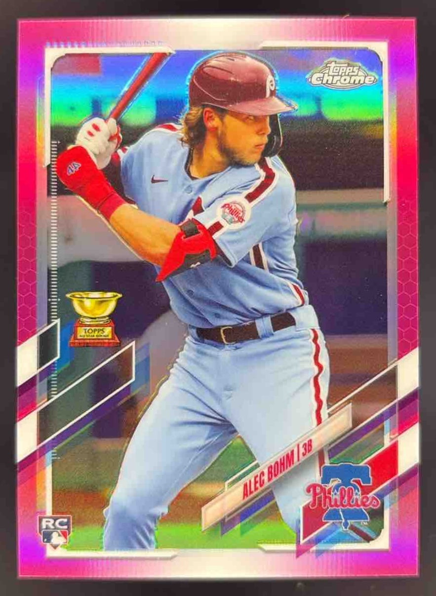 2018 Bowman Chrome Refractor Alec Bohm ROOKIE RC AUTO /499 BGS 9.5