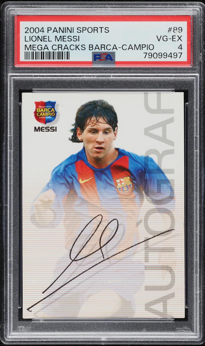 2004 Panini Sports Mega Cracks Barca Campio Lionel Messi