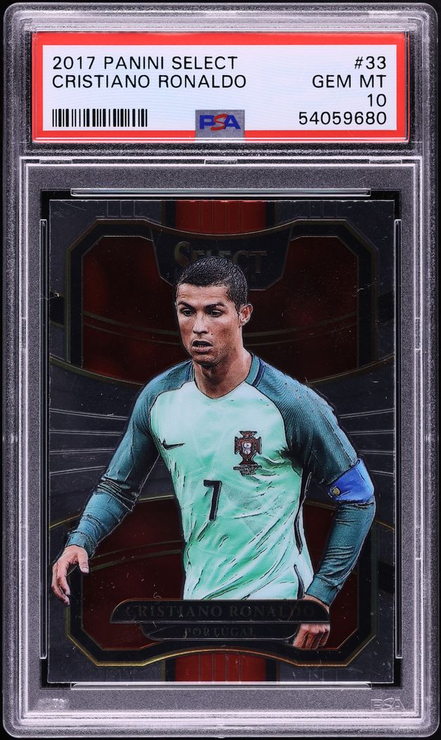 2017 Select Soccer Cristiano Ronaldo #33 PSA 10 GEM MINT