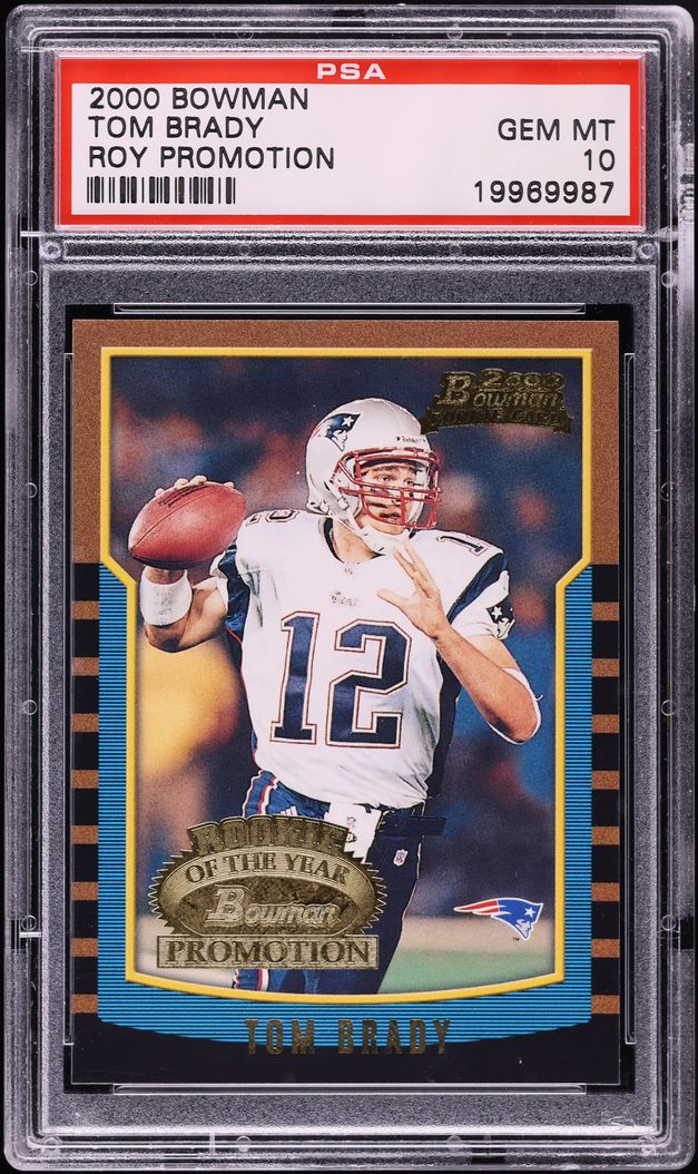 2000 Bowman ROY Promotion Tom Brady ROOKIE PSA 10 GEM MINT