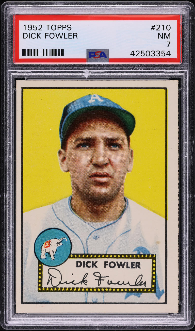 1952 Topps Dick Fowler #210 PSA 7 NRMT