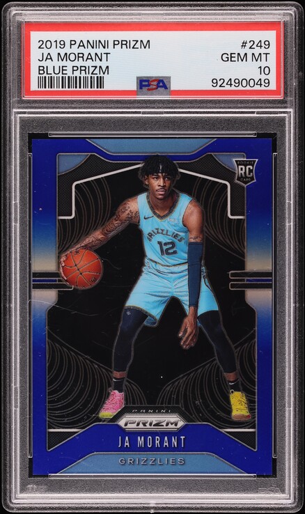 2019 Panini Prizm Sensational Signatures Ja Morant ROOKIE AUTO