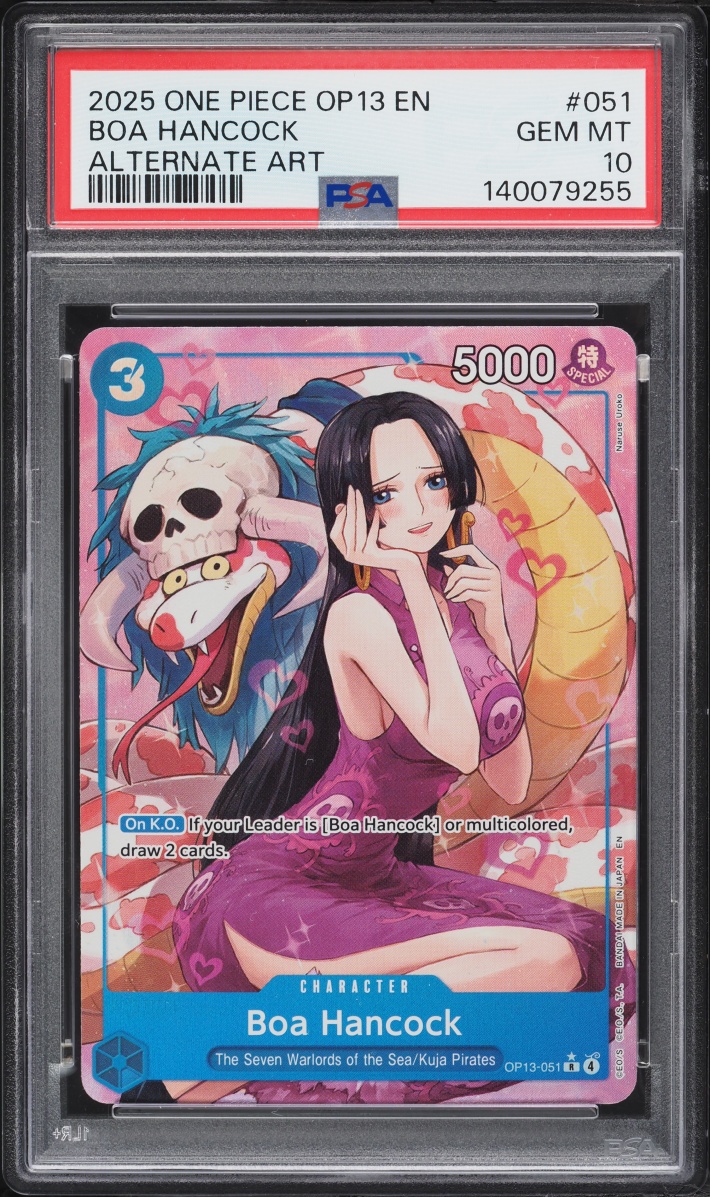 2025 One Piece Carrying On His Will Alt Art Boa Hancock # OP13-051 PSA 10 GEM MINT