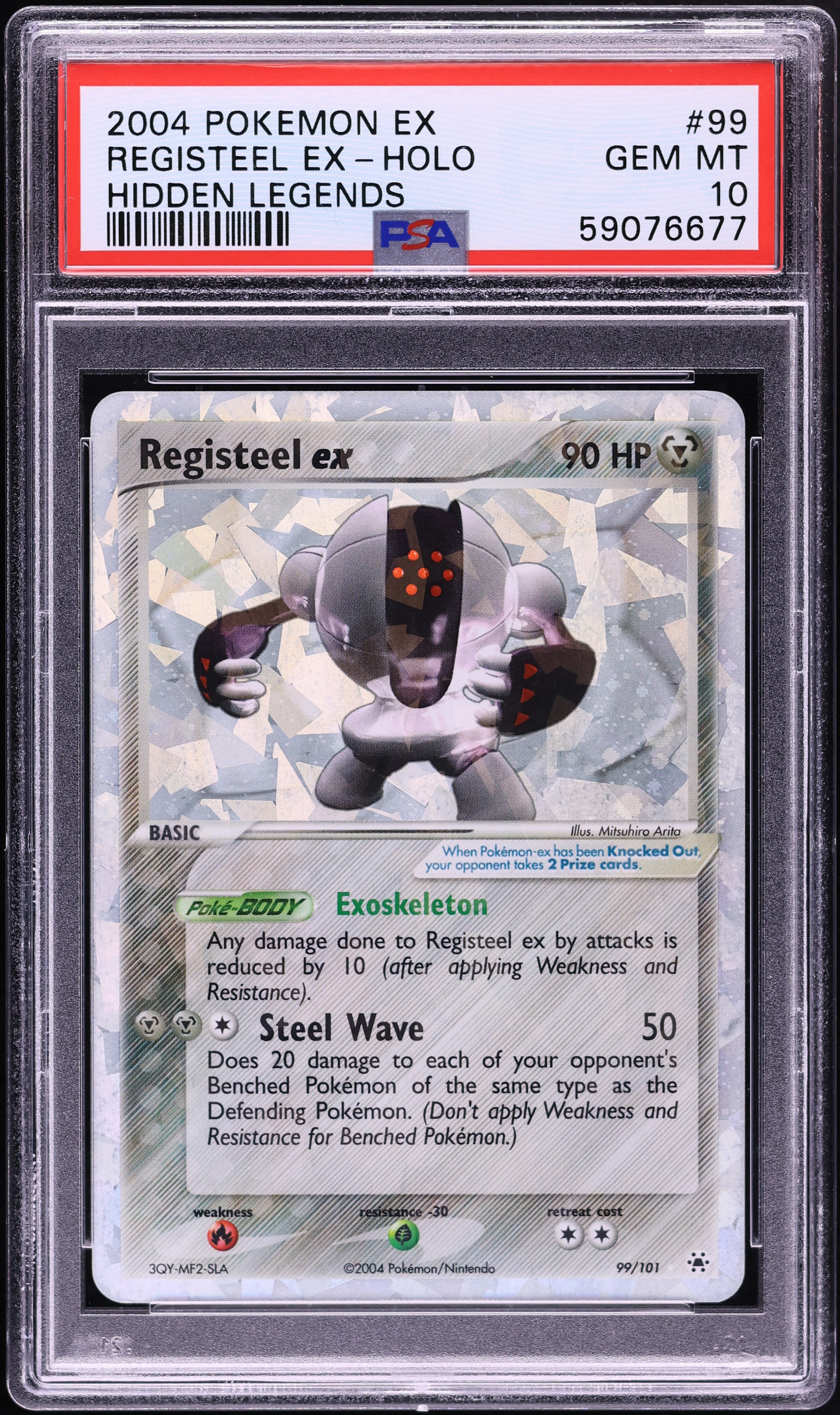 2004 Pokemon EX Hidden Legends Holo Registeel ex #99 PSA 10 GEM MINT