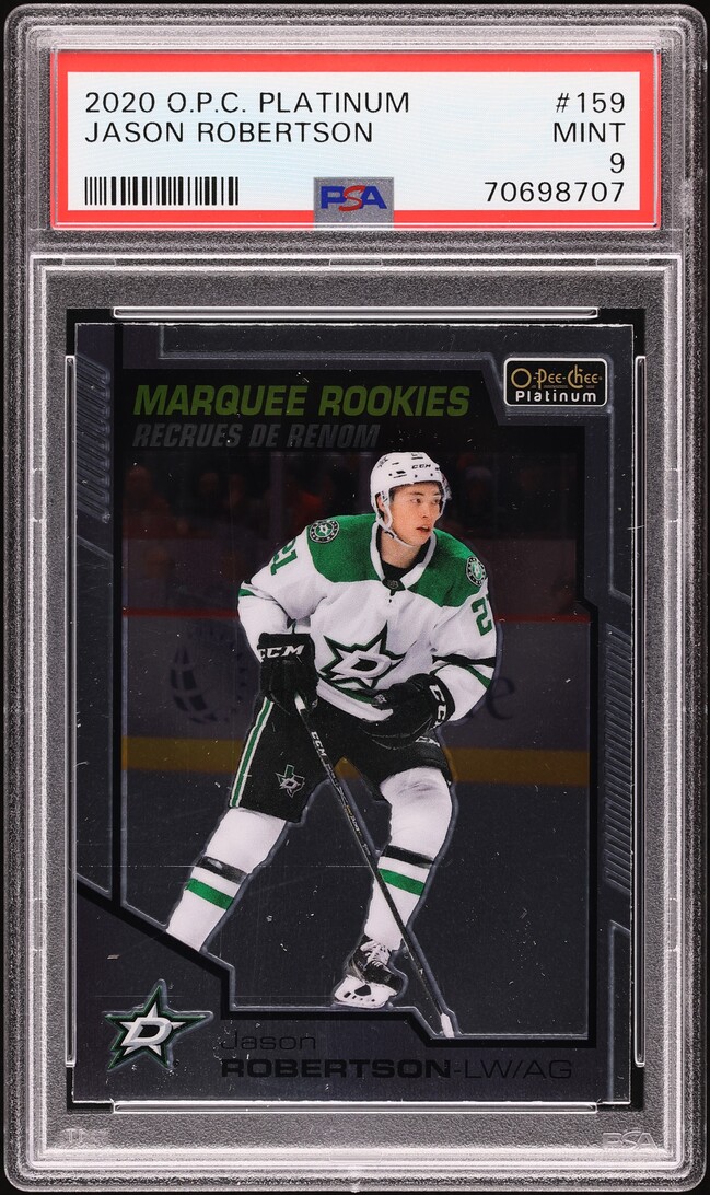 2020 O-Pee-Chee Platinum Jason Robertson ROOKIE #159 PSA 9 MINT