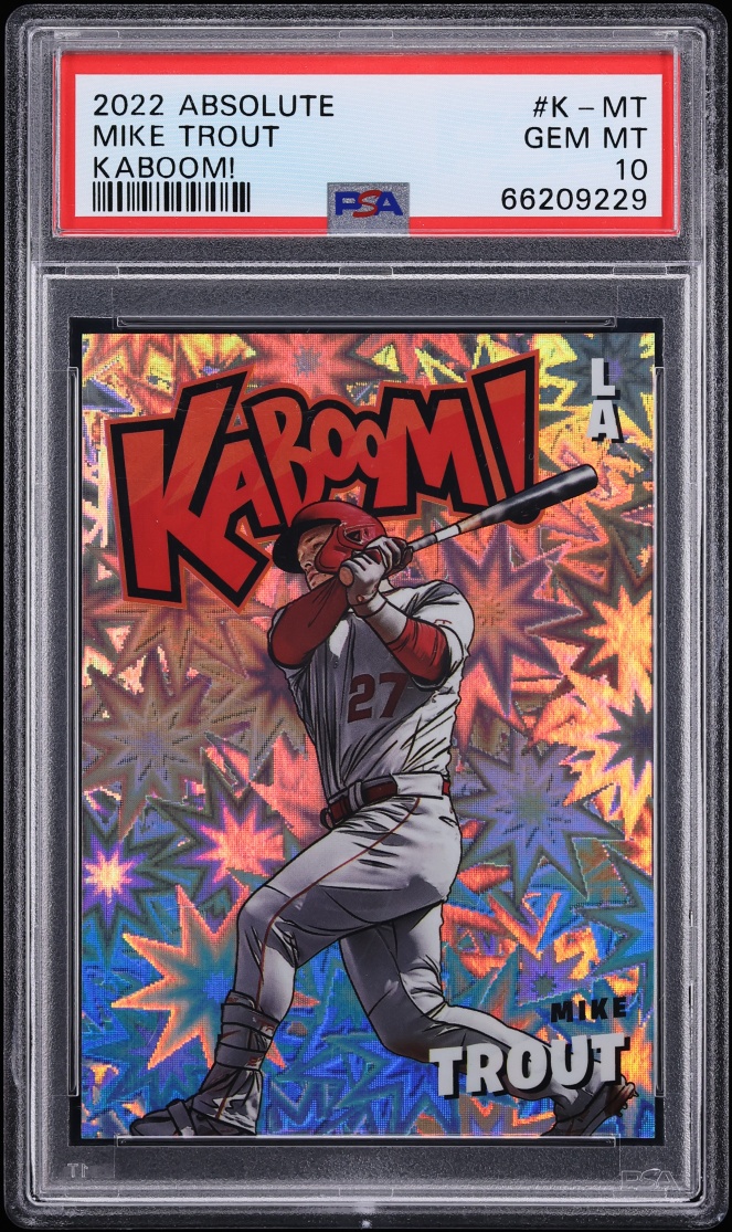 2022 Absolute Kaboom! Mike Trout #K-MT PSA 10 GEM MINT
